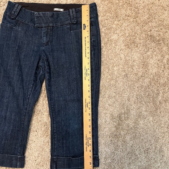 Banana Republic Denim Cropped Trousers Mid Rise Women’s Size 10 - Picture 8 of 11